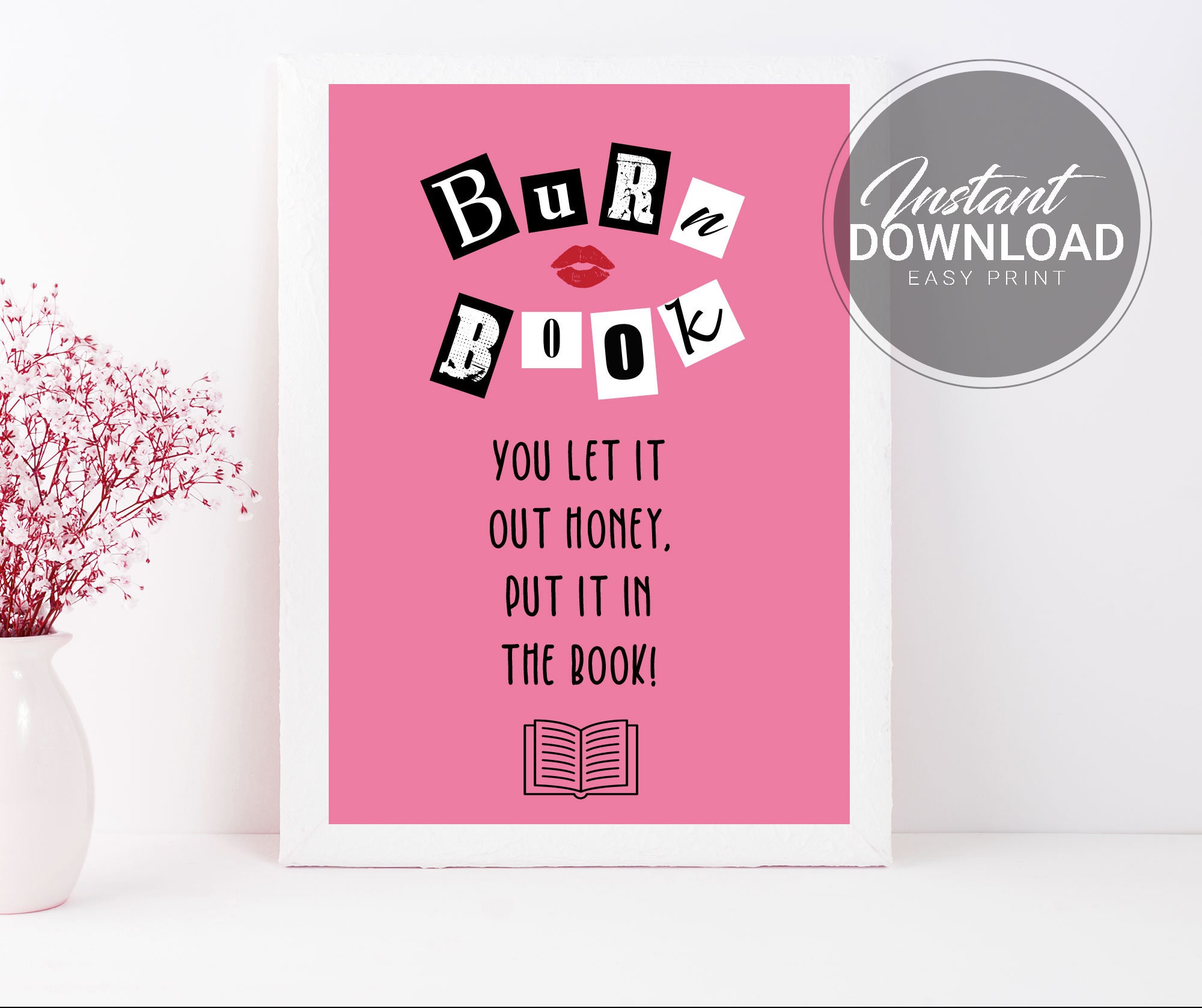 Mean Girls Guest Book Sign | Mean Girls Bridal Shower Sign | Printabl…