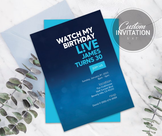 Bravo Inspired Birthday Invitation | Real Housewives Party Invite | Bravo Theme Party Invite Il_570xn