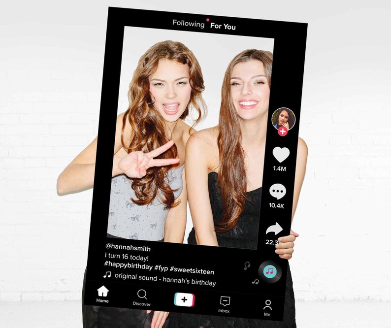 TikTok Prop Frame TikTok Photo Booth Frame TikTok Party Etsy
