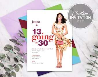 13 Going On 30 Invitation | 13 Going On 30 Face Swap Invite | Photoshop 30 Birthday Invitation