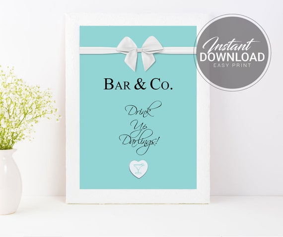 Bride and Co Bar Sign | Bridal Shower Bar Sign | Printable Bar Sign Il_570xn
