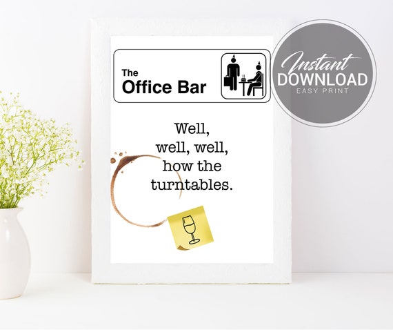 The Office Bar Sign | The Office Party Decorations | The Office Party Supplies | The Office Birthday Sign Il_570xn