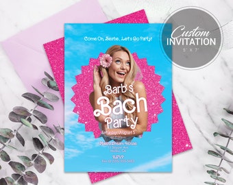 Barb Bachelorette Party Invite | Pink Doll Bachelorette Invitation