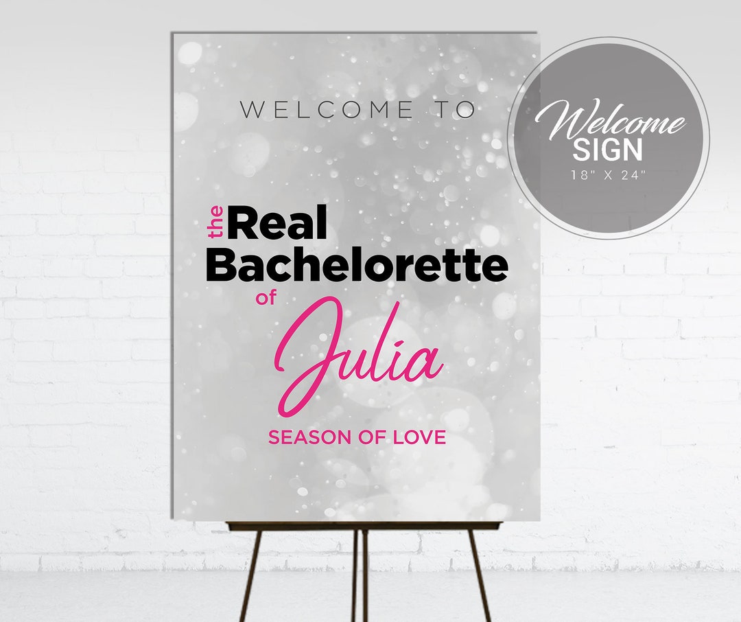 Real Housewives Bachelorette Sign Real Housewives Bachelorette