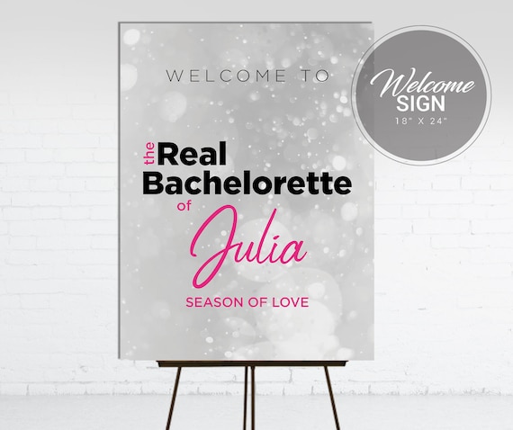 Real Housewives Bachelorette Welcome Sign | Real Housewives Bachelorette Party Decoration Il_570xn