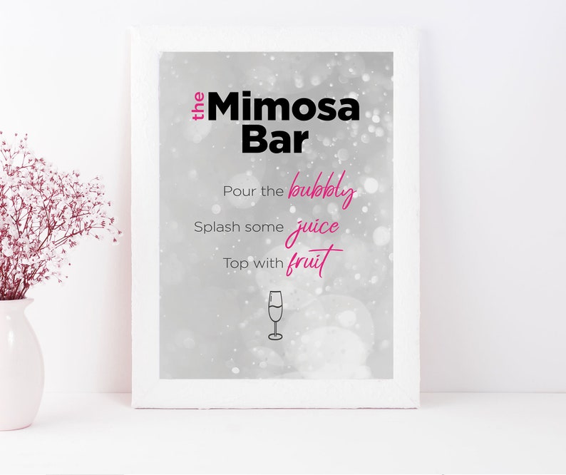 Real Housewives Mimosa Bar Sign image 2