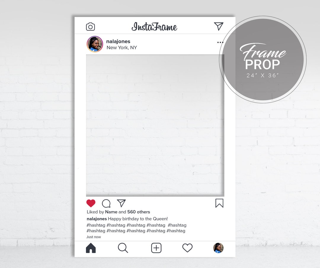 Buy Instagram Photo Frame Prop Instagram Photo Booth Prop Frame Insta ...