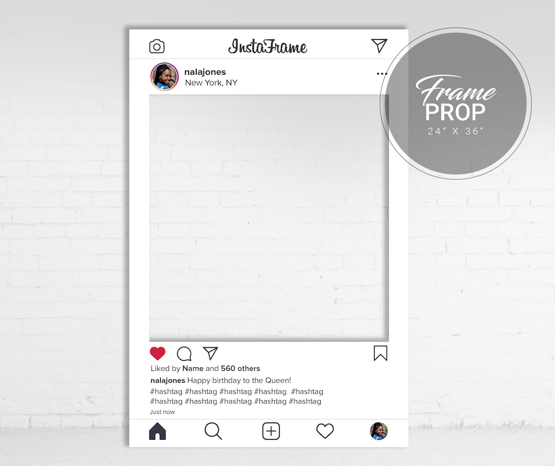 Buy Instagram Photo Frame Prop Instagram Photo Booth Prop Frame Insta