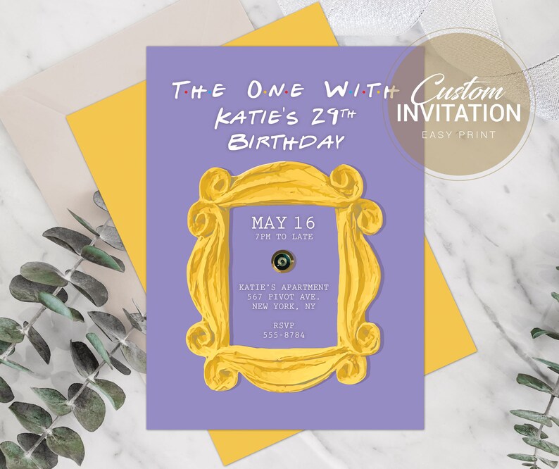 Friends Party Invitations Friends Theme Party Invites | Etsy