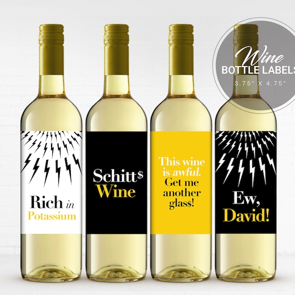 Schitts Creek Wine Label Etsy