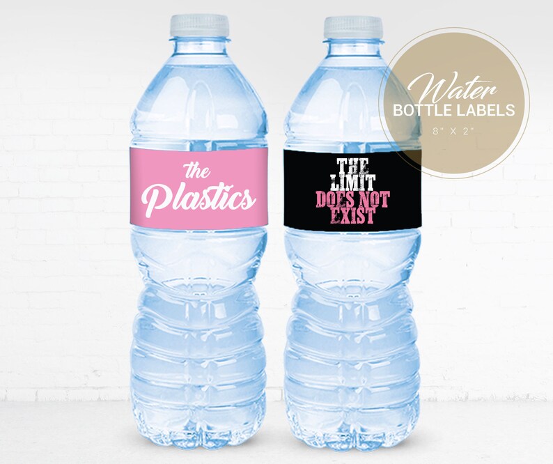 Mean Girls Water Bottle Label Water Bottle Labels Mean Etsy Canada