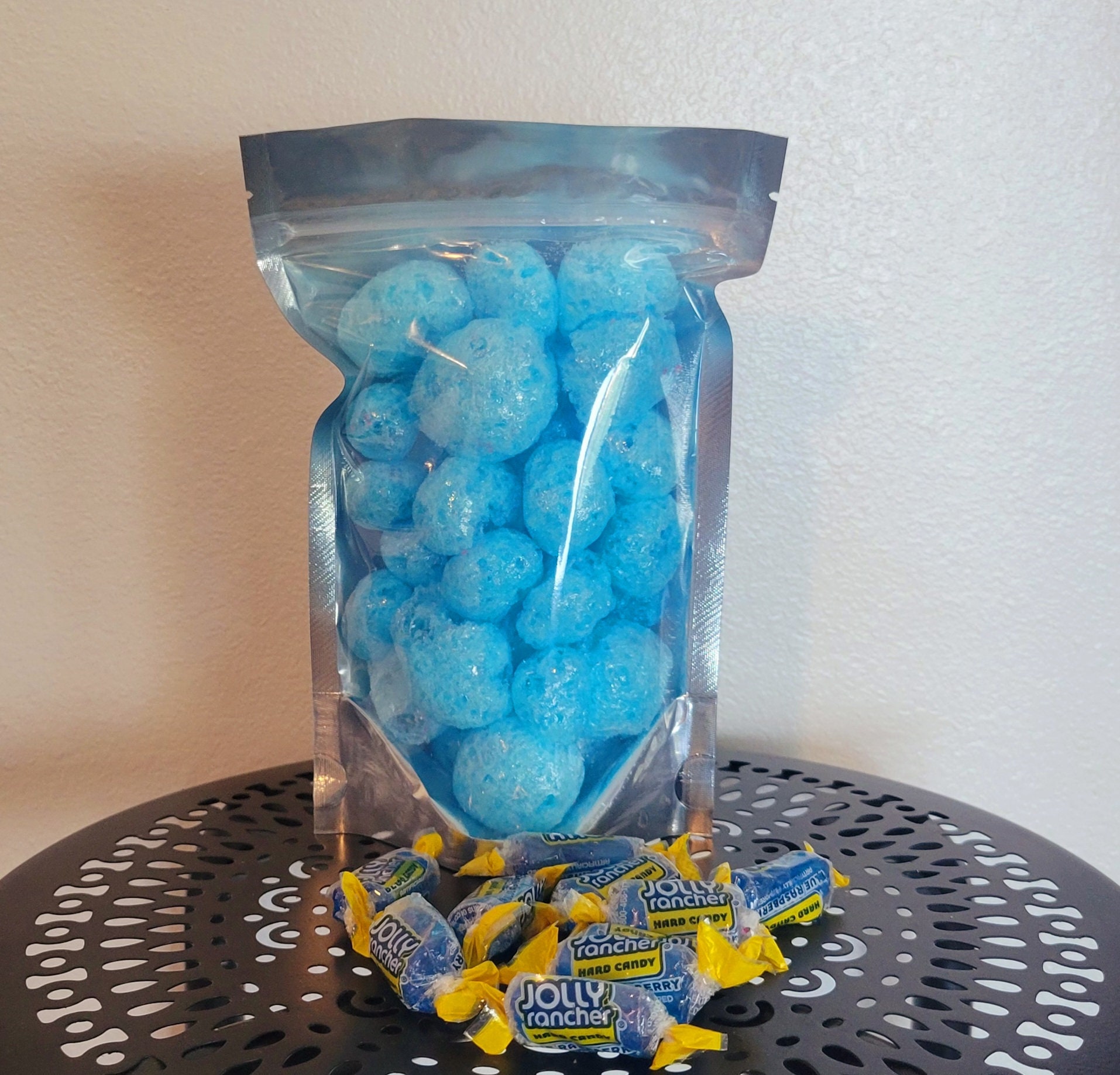 Freeze Dried Blue Raspberry Candy, Freeze Dried Candy