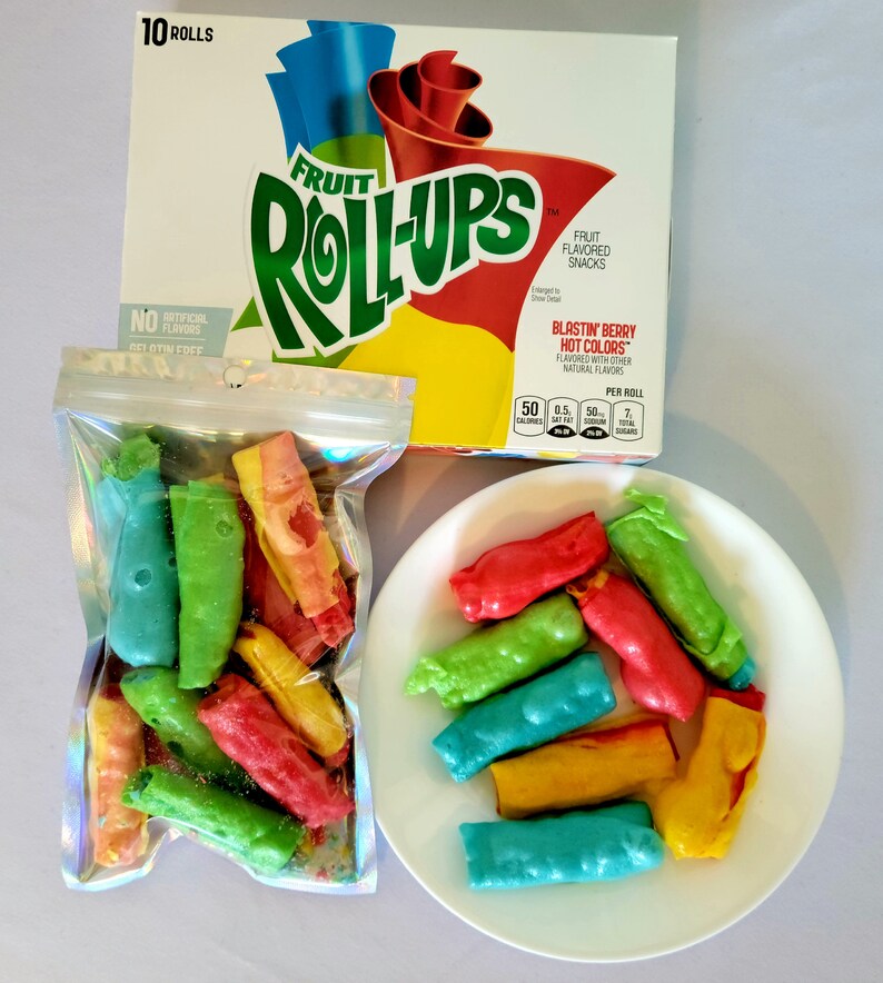 Freeze Dried Fruit Roll Ups Freeze Dried Candy Unique Candy Etsy
