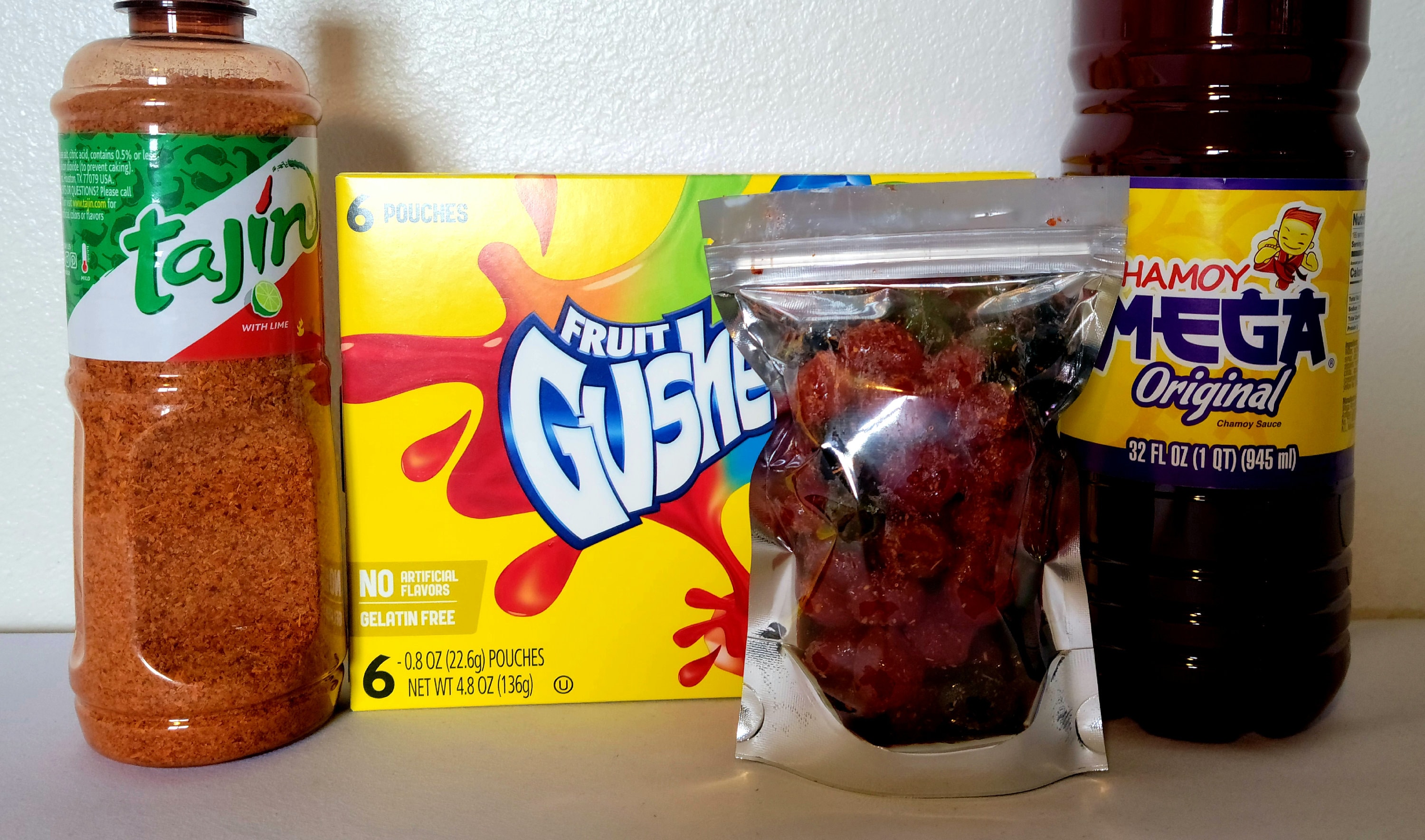 Chamoy Chile Fruit Gushers Tajin Gushers Spicy Candy Etsy
