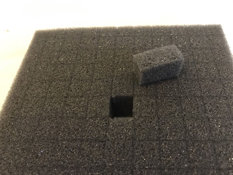 Replacement Pick and Pluck Charcoal Custom Exact Foam Sheet With 1/2 Pull Apart Grid Etsy