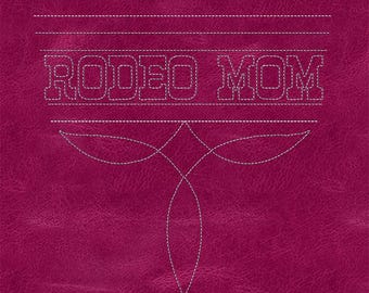 Archivo digital de puntada de bota de mamá rodeo