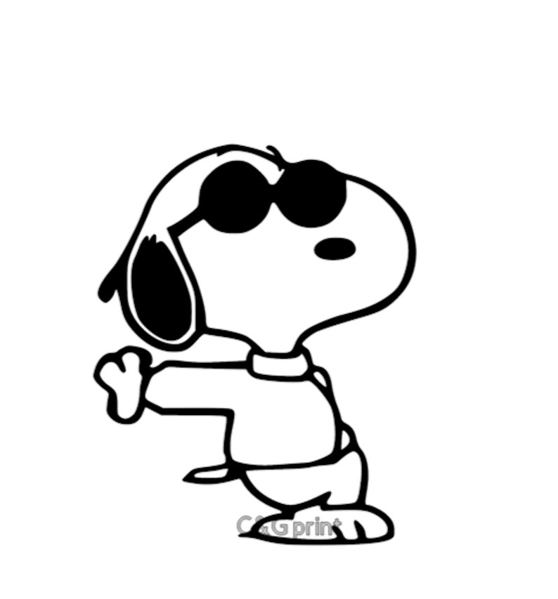 Download Snoopy Peanuts Cool Guy Sunglasses SVG Cut | Etsy