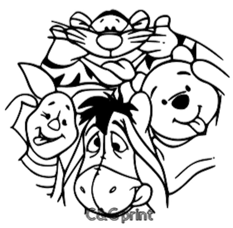 Download Winnie the Pooh & Friends Silly Faces-SVG Cut File-Cricut ...