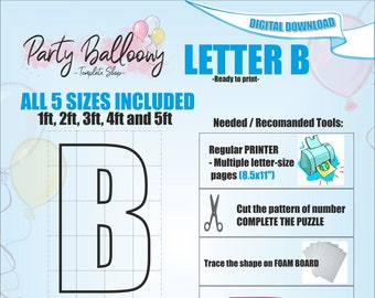 Letter B Paper & Party Plates