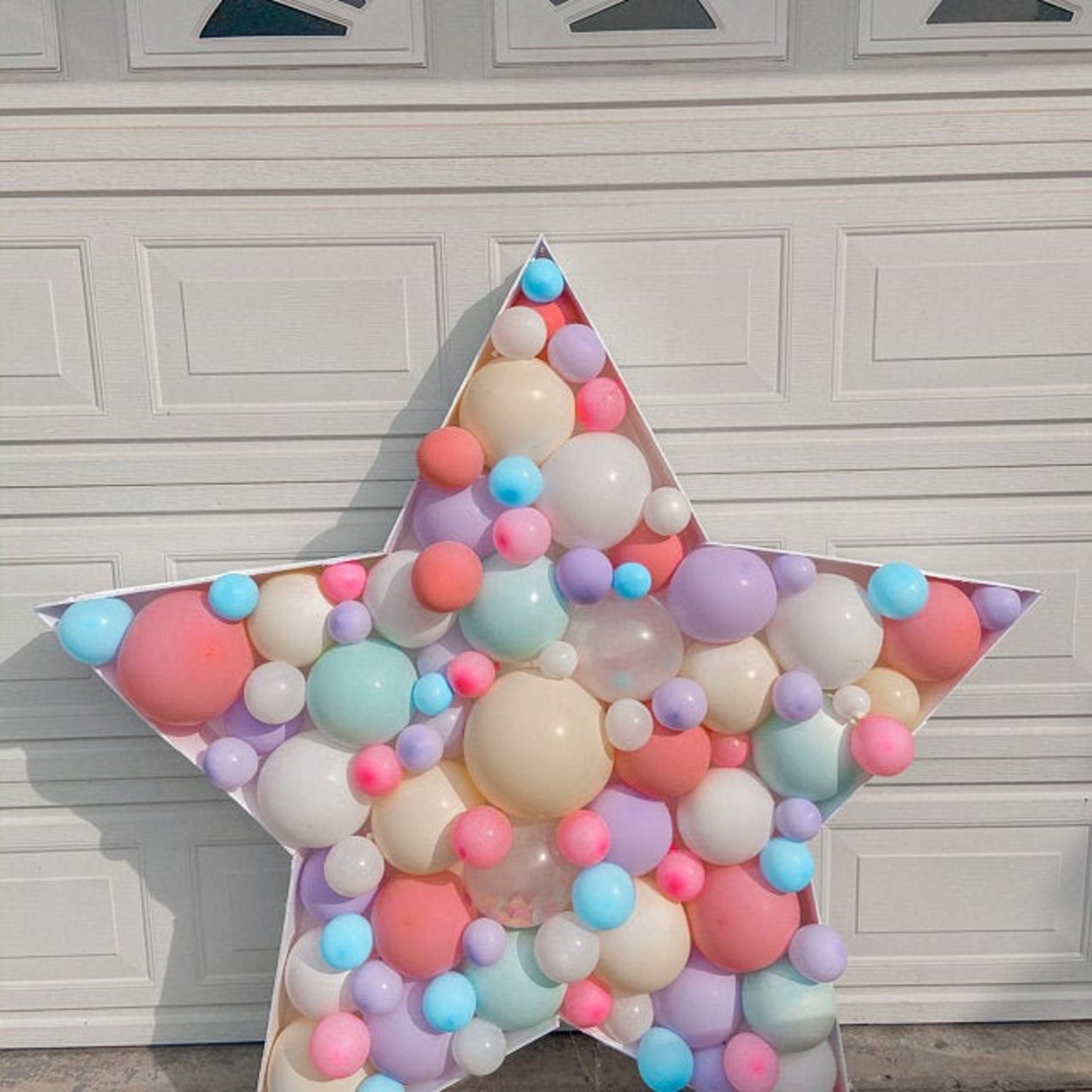 Mosaic Star Balloon template/3ft 4ft and 5ft Star Mosaic from Etsy
