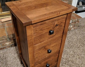 DIY Rustic Nightstand Plans