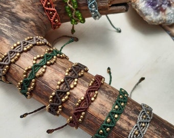 Damen Herren Armband Vintage Tibet Achat Armschmuck Beads Surferarmband Bracelet