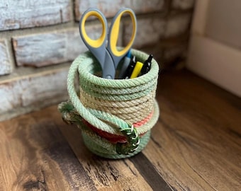 Pot à crayons en corde Lariat