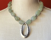 SILPADA Jewelry - Retired ~ Green Quartz & Sterling Silver Bead Necklace