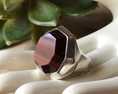 Silpada Jewelry - Retired ~ Red Tiger's Eye 'BRING THE HEAT' Sterling Silver Ring ~ Size 8