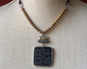 SILPADA Jewelry - Retired ~ Black Pen Shell & Pearl Necklace