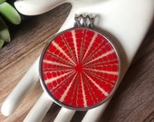 SILPADA Jewelry - Retired  ~ Red Sundial Shell & Sterling Silver Pendant