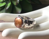 SILPADA Jewelry - Retired ~ Bronze Pearl & Sterling Silver Ring ~ Size 8
