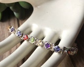 SILPADA Jewelry - Retired ~ Multi-Color Semi-Precious Stone & Sterling Silver Bracelet