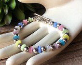 SILPADA Jewelry - Retired ~ Pastel & Sterling Silver Bead Bracelet