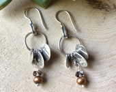 SILPADA Jewelry - Retired ~ Bronze Pearl & Smoky Quartz Dangle Earrings