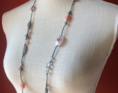 SILPADA Jewelry - Retired ~ Pink Soapstone & Rose Quartz Beaded Necklace