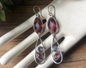 SILPADA Jewelry - Retired ~ Purple Glass & Sterling Silver 'REGALIA' Dangle Earrings