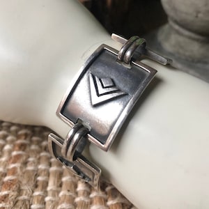 SILPADA Schmuck - Pensioniert ~ Sterling Silber Signatur Pfeil Logo Link Armband