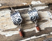 SILPADA Jewelry - Retired ~ Sandstone & Sterling Silver Swirl Earrings