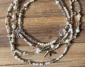 SILPADA Jewelry - Retired ~ STARDUST Pearl & Crystal 54" Long Necklace