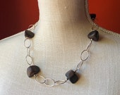 SILPADA Jewelry - Retired ~ Ebony Wood Bead & Sterling Silver Necklace