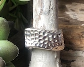 SILPADA Jewelry - Retired ~ Sterling Silver Hammered Wave Ring - Size 8