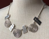 SILPADA Jewelry - Retired ~ Sterling Silver 'A-MAZE-ING' Modernist Bib Necklace
