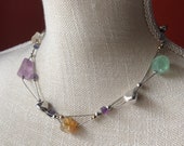 SILPADA Jewelry - Retired ~ Pastel Semi-Precious Stone & Sterling Silver Necklace