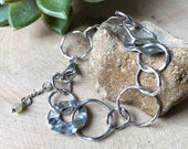 SILPADA Jewelry - Retired ~ Sterling Silver Hammered Circle Paper Chain Bracelet