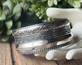 SILPADA Jewelry - Retired ~ Sterling Silver Multi Pattern Wide Cuff Bracelet