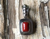 SILPADA Jewelry - Retired ~ Sterling Silver & Red Stone Pendant