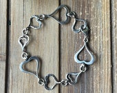 SILPADA Jewelry - Retired ~ Sterling Silver 'SPREAD The LOVE' Heart Link Bracelet