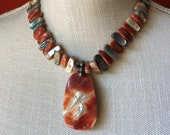 SILPADA Jewelry - Retired ~ California Red Abalone Shell Reversible Necklace