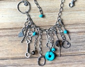 SILPADA Jewelry - Retired ~ Turquoise & Sterling Silver Charm Necklace